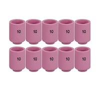 RIVERWELD Accessoires de Chalumeau de Soudure TIG - Gobelets Céramiques de Buse en Alumine 13N13 10# Orifice 16,0mm - Adaptés pour PTA SR DB WP 9 17 18 20 25 26 - Pack de 10