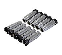 RIVERWELD Bouches de protection coniques pour torche de soudure MIG MAG, 145.0080, en Laiton, épaisseur de paroi 1,5 mm, pour torche de soudure 24KD MB24 CO2 10 pièces