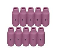 RIVERWELD Buse en alumine et cuves céramiques pour soudure TIG Buses 10N49, 5# avec orifice de 8,0mm - Pour chalumeau de soudure TIG QQ300, PTA, DB, SR, WP 17, 18, 26 - Pack de 10