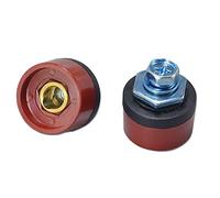 RIVERWELD Câble pour Torche de Soudage TIG Prise du Connecteur de Soudage DKZ10-25 200A Connecteur Raccord Rapide style Dinse en Couleur Rouge 2 pièces