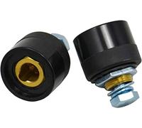 RIVERWELD Câble pour Torche de Soudage TIG Prise du Connecteur de Soudage DKZ35-50 315A Connecteur Raccord Rapide style Dinse en Couleur Noire 2 pièces
