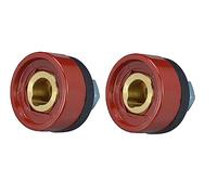 RIVERWELD Câble pour Torche de Soudage TIG Prise du Connecteur de Soudage DKZ35-50 315A Connecteur Raccord Rapide style Dinse en Couleur Rouge 2 pièces