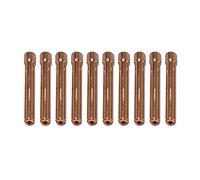 RIVERWELD Collets pour Soudage TIG en Cuivre 10N24 2.4mm Orifice pour QQ300 PTA DB SR WP 17 18 26 Torche de soudage TIG 10pcs