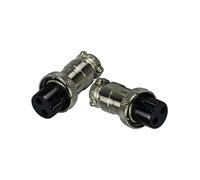 RIVERWELD Connecteur femelle d'air pour fiche d'aviation à 2 broches 16-2P, adapté pour la torche de soudure TIG et la torche de coupe au plasma, paquet de 2