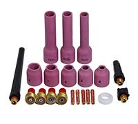 RIVERWELD Corps de Collet pour Diffuseur de Gaz TIG 45V 13N Buses en Alumine Coupes en Céramique 53N Capuchons Arrière 41V série Isolantes 598882 pour SR WP 9 20 25 Torche de Soudage TIG 21pcs