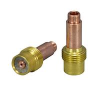 RIVERWELD Corps de Collet pour Diffuseur de Gaz TIG Grand Diamètre 45V25 1.6mm Orifice pour QQ300 PTA DB SR WP 17 18 26 Torche de Soudage TIG 2pcs