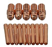 RIVERWELD Corps de Pince pour Soudage TIG 13N29 13N24 3,2mm Kit d'assortiment pour PTA DB SR WP 9 20 25 Torche de Soudage TIG 15pcs