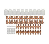 RIVERWELD Kit Consommables Allongés pour Torche Plasma PT-31 JG-40 LG40 Électrode 18205L Buse Allongée 18866L cran Protecteur 18204 pour Découpeurs Cut 50D, Cut 50 et Cut 40 90 pièces
