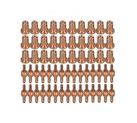 RIVERWELD Kit Consommables pour Torche Plasma PT-31 LG-40/JG40 Buse Allongée 18866L Électrode 18205L Compatible avec Écran Céramique 18204 Pour Découpeurs Cut 40, Cut 50 et CT-312 60 pièces