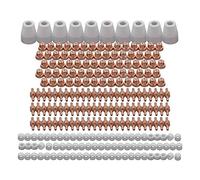 RIVERWELD Kit Consommables Standard pour Torche Plasma PT-31 LG-40/JG40 Buse 18866 Électrode 18205 Écran Céramique 18204 pour Découpeurs Cut 40, Cut 50 et CT-312 235 pièces