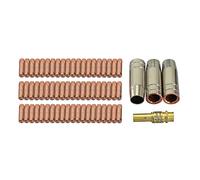 RIVERWELD MIG MAG Co2 Électrodes Contact M6 140,0059 0,8mm Buse Conique Gaz 145.0075 Support Pointe de Soudure 002.0078 pour Torche de soudure 15AK MB15 CO₂ 64 pièces