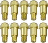 RIVERWELD MIG MAG Lot de 10 porte-embouts de contact 142.0005 M6 x 28 mm pour torche de soudage 36KD MB36 Co²
