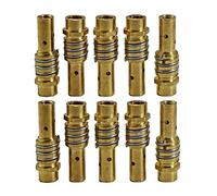 RIVERWELD Porte-Électrodes MIG/MAG 002.0078 - Support Contact Tips avec Buse Diffuseur pour Torche de soudure 15AK MB15 CO₂ 10 pièces