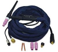 RIVERWELD SR WP 17 Torche de Soudage TIG complète refroidie à air 150A, câble électrique 10mm², connecteur DKJ10-25mm M16x1.5 bipolaire, longueur 4m