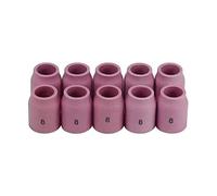 RIVERWELD Tasses céramiques à lentille de gaz TIG buses en alumine 53N61S 8# 12.5mm pour QQ300 PTA SR DB WP 9 17 18 20 25 26 Torche de soudage TIG 10pcs