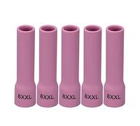 RIVERWELD Tasses céramiques à lentille de gaz TIG buses en alumine Extra-Longue 53N61SXXL 8XXL 12.5mm pour QQ300 PTA DB SR WP 17 18 26 Torche de soudage TIG 10pcs