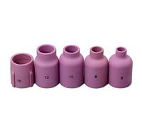 RIVERWELD Tasses Céramiques à Lentille de Gaz TIG Buses en Alumine Jumbo Grand Diamètre 53N87 12#, 53N88 10#, 53N89#15, 57N74 8#, 57N75 6# pour SR WP 9 17 18 20 25 26 Torche de Soudage TIG 5pcs