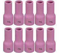 RIVERWELD Tasses céramiques à lentille de gaz TIG buses en alumine Prolongé 53N61XL #7XL 11.0mm pour QQ300 PTA SR DB WP 9 17 18 20 25 26 Torche de soudage TIG 10pcs