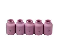 RIVERWELD TIG Lentille à Gaz Busette en Céramique d'Alumine Diamètre Jumbo Grand 53N88 10# 16.0mm pour QQ300 PTA DB SR WP 9 17 18 20 25 26 Torche de soudage TIG 5pcs