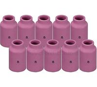 RIVERWELD TIG Lentille de gaz en alumine Coupe en céramique 54N14 (#8, 1/2 ") pour WP 17 18 26 Torche de soudage TIG 10pk