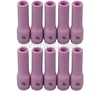 RIVERWELD TIG Lot de 10 buses en céramique pour soudage en aluminium 796F72#5L (D 8 x 48 mm) Orifice Fit DB SR WP 9 20 25 TIG