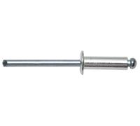 Rivet aveugle à tête bombée 5 x 10 mm, aluminium-acier, 500 pièces
