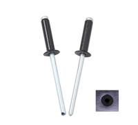 Rivet aveugle, Rivets aveugles aluminium tête fraisée noir plusieurs tailles 30/50pcs(3.2x8 Mm,50Pcs)