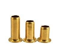 Rivet creux en laiton GB876 M0.9 M1.3 M1.5 M1.7 M2 M2.3 M2.5 M3 M3.5 M4 M5 M6, Circuit imprimé à rivets creux en cuivre PCB Vias clous(6mm,M2.5 (200Pcs))