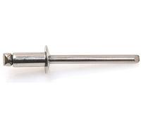 Rivet GOMULTI tête ronde standard inox A2 - inox A2 4x10mm boite de 500 - - 105140101