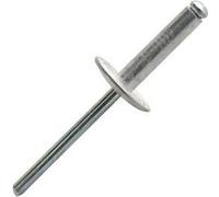 Rivet Scellit standard aluminium acier tête extra large ASX Noir G