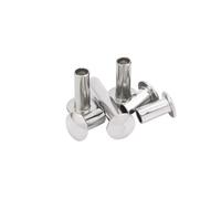 Rivet semi-creux en acier inoxydable 304 / Rivet creux à tête ronde plate M2 M2.5 M3 M4 M5 M6(20pcs M4x19)