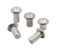 Rivet solide à tête ronde en acier inoxydable 304 | 304 acier inoxydable M0.8-M1.6 10-50 pièces for outils de jardin pelle, fourchette à creuser(3mm,M1.4 50pcs)