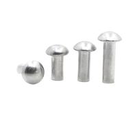 Rivet solide à tête semi-ronde en aluminium | M2/M2.5/M3/M4, 20/50 pièces, scénario d'utilisation : réparation de fourche de pelle de jardin.(4mm,M3 50pcs)