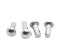 Rivet solide en aluminium | M4-M8 5-50 pièces for utilisation dans le jardin : tête ronde semi-ronde GB867(30mm,M4 20pcs)