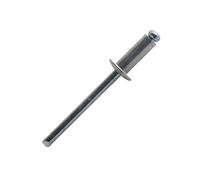 SCELL-IT Rivet aveugle Alu Ø6,4×10 mm - Tête plate - Tige acier