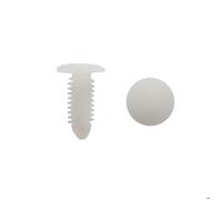 Rivet véhicule SOURCING MAP 30pcs Rivets en plastique blanc fixation anti-projection type pousser Agrafes 8 x6,5 mm