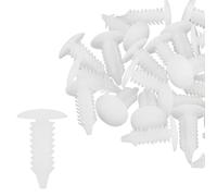 Rivet véhicule X AUTOHAUX 30pcs 7mm Trou Diamètre Rivets Boulon Plastique Clips Moulage Blanc pour Voiture