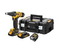 Riveteuse DEWALT XR 18V 2Ah Brushless 4,8 mm - Sans batterie, ni chargeur, coffret TSTAK - DCF403D2GT-QW