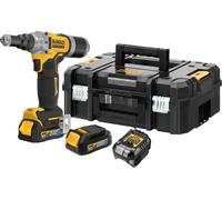 Riveteuse Moteur Brushless XR 18V - 6,4 mm - DEWALT - avec 2 batteries 18V 1.7Ah - chargeur - coffret TSTAK - DCF414E2GT-QW