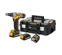 Riveteuse Moteur Brushless XR 18V - 6,4 mm - DEWALT - avec 2 batteries 18V 1.7Ah - chargeur - coffret TSTAK - DCF414E2GT-QW