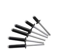 Rivets à enfoncer en aluminium M3 M3.6 M4 M6 M6.4 Rivets Pop noirs, mandrin en aluminium, Rivets d'échappement, Rivets aveugles à clous(4mm,M3(30Pcs))