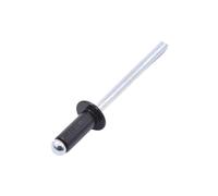 Rivets à enfoncer en aluminium Tête de dôme en aluminium, 30/50 pièces, 2.4mm 3.2mm 4.0mm 4.8mm, rivet aveugle noir(50pcs,4.8x16 mm)