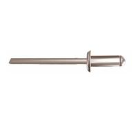 Rivets à tête plate acier zingué - 4,8x16 mm - 500 pièces - Rivquick 611 BOLLHOFF