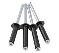 Rivets aveugles à tête bombée en aluminium et acier inoxydable | Noir M3.2x4-19mm 10/20/50 pièces Scénario d'utilisation : for riveter des tôles(10pcs,M3.2x8)