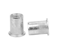 Rivets Fileté Écrous à rivets aveugles en acier inoxydable, Inserts filetés zingués for panneaux de boîtiers, 2 à 30 pièces(Aluminum steel,M5X20)