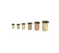 Rivets Fileté Jeu d'écrous à rivets filetés, Kit d'assortiment de sertissage de couvercle d'insertion à tête plate 10 à 50 pièces(M8(20PCS))