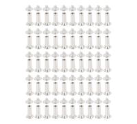 Rivets M4 5x14x9.5mm Inox Tête Ronde Plate, Lot de 50 pour Cuir et | Acier Inoxydable Antirouille Durable Lot Complet 50 Pièces Rivets Pression pour Projets Artisanat Cuir Décoration Vêtements