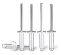 Rivets pop en aluminium, tête dôme aveugle | M2.4-M5, 6-25 mm, 10/20/50 pièces, tête en forme de dôme en aluminium, tige en acier aveugle(M3.2x6mm(20pcs))