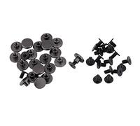 Rivets pour Cuir Artisanat, 20 Pièces, Vis à Tête Plate Filetées en Laiton Massif, 5 mm et 8 mm, Fixations de Maroquinerie pour Ceintures, Sangles, Sacs à Main, Bracelets et Proj
