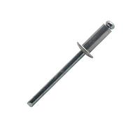 Rivets Scellit standard aluminium acier tête plate ASD Noir G